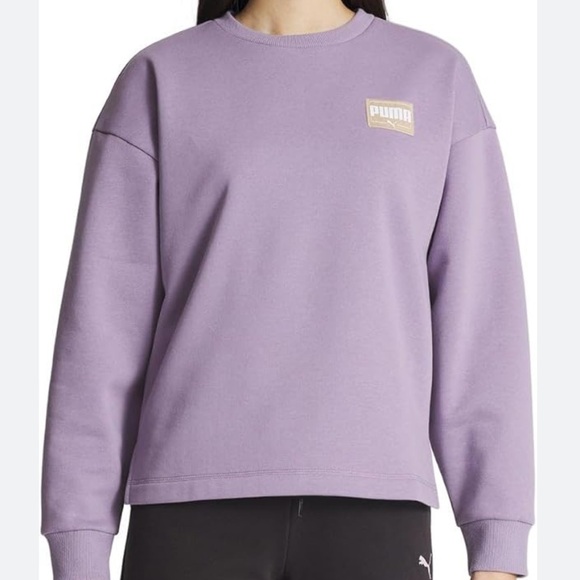 Puma Lavender Crewneck Sweatshirt size small - Picture 1 of 3